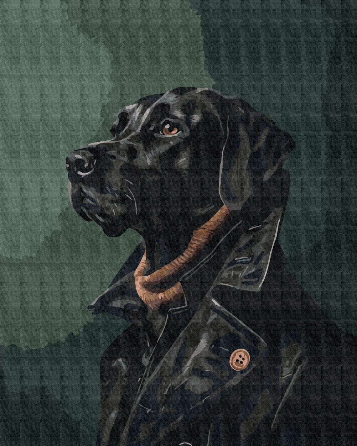 Картина за номерами Brushme Джентльмен у плащі 48x60 см (BS53932L)