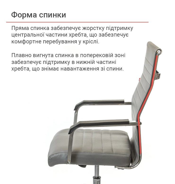 Крісло офісне АКЛАС Кап FX СН TILT Сірий (00009906) - фото 4 Крісло офісне АКЛАС Кап FX СН TILT Сірий (00009906) - фото 4