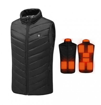 Жилет согревающий зимний HeatFashion Electric Heating Vest XL Черный - фото 8