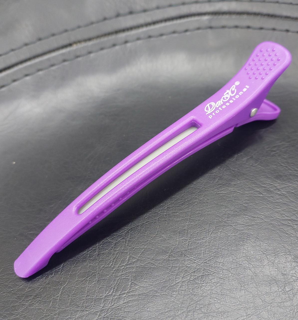 Зажим-Уточка с резинкой для волос ДенІС professional пластик 110 мм Сиреневый (1453071866) - фото 6 Зажим-Уточка с резинкой для волос ДенІС professional пластик 110 мм Сиреневый (1453071866) - фото 6