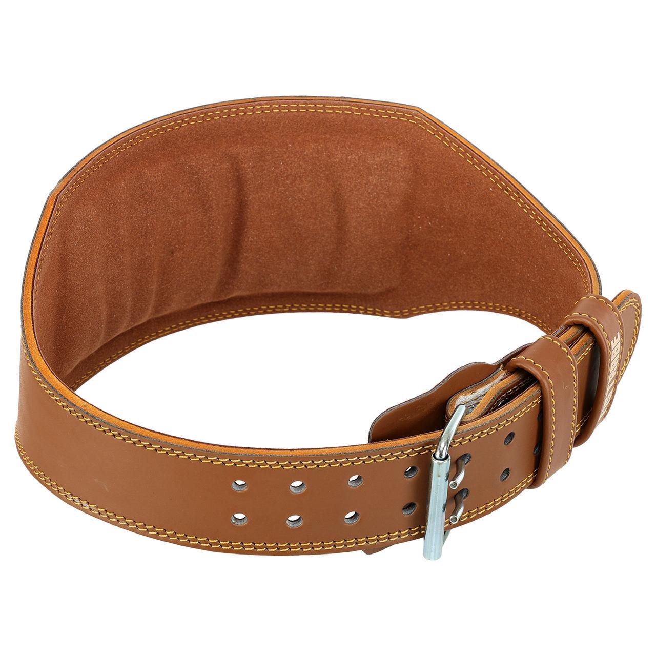 Пояс атлетический кожаный FISTRAGE VL-4342 100-112 см с подкладкой для спины S-XL спинка 15 см (2532844030)