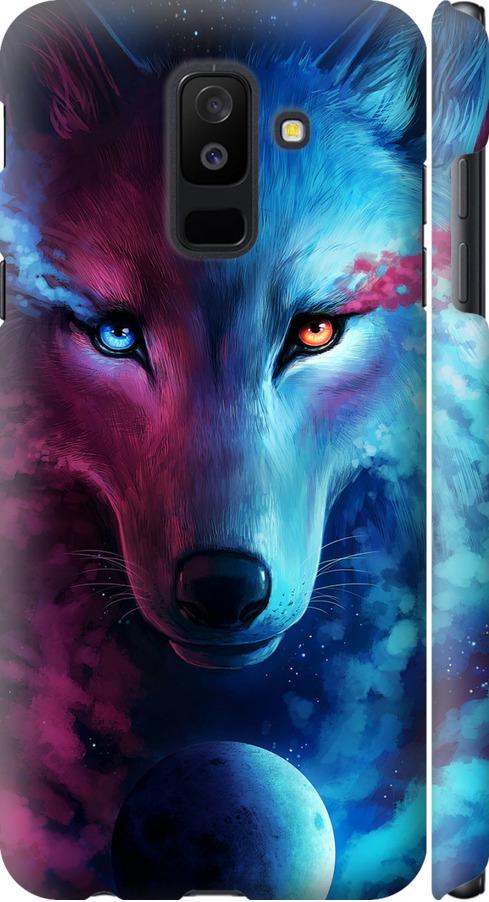 Чехол на Samsung Galaxy A6 Plus 2018 Арт-волк (3999c-1495-42517)