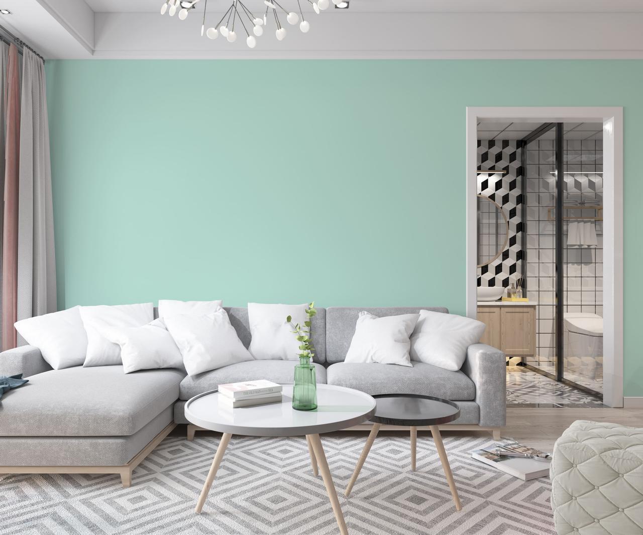 Фарба інтер'єрна латексна Skyline 3 л 0520-B90G М'ята (2487184628) - фото 3 Фарба інтер'єрна латексна Skyline 3 л 0520-B90G М'ята (2487184628) - фото 3