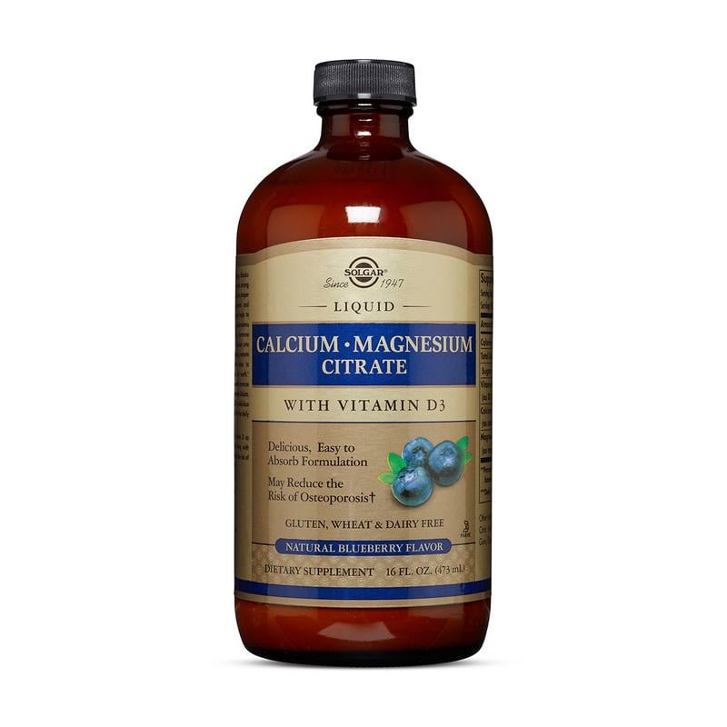 Кальций и магний цитрат с витамином D3 жидкий Solgar Liquid Calcium