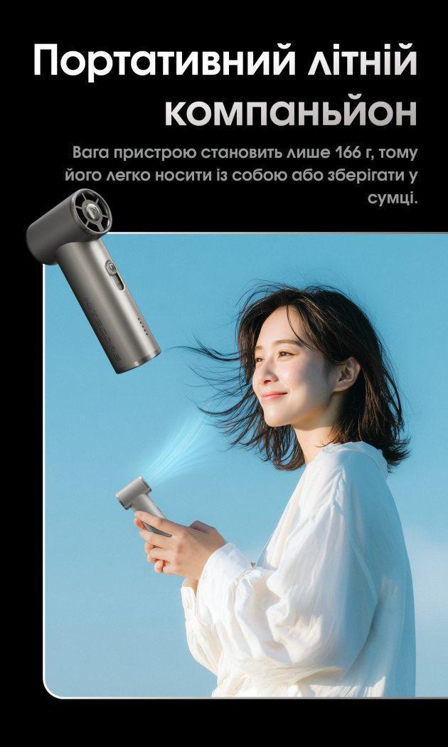 Вентилятор Power Bank Nitecore NEF01 4000 mAh USB-C Сірий (27831846) - фото 8