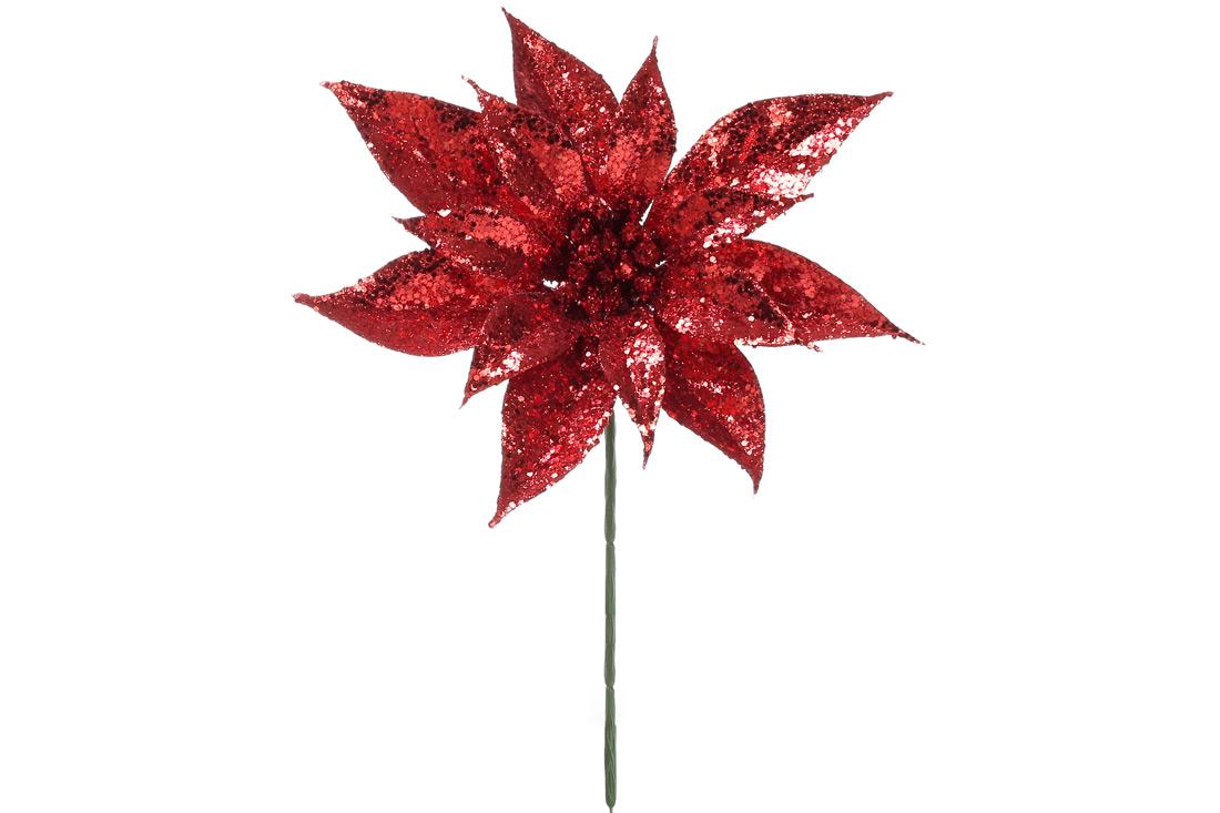 Декоративный цветок BonaDi Пуансеттия (128-024)