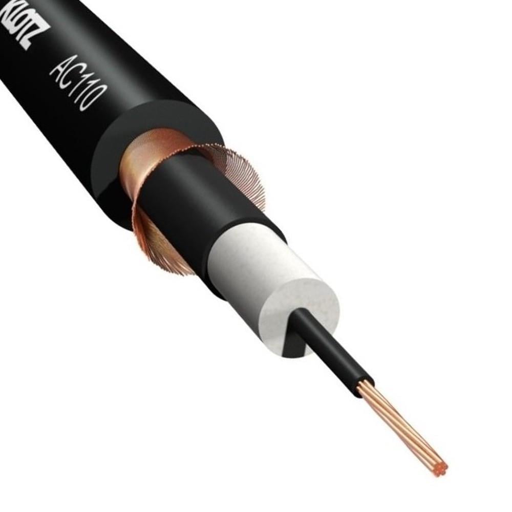 Кабель гитарный высокой четкости воспроизведения Klotz 0,22 мм2 7x0,20 мм Ø 6,9 мм оболочка 1 м (AWG24)