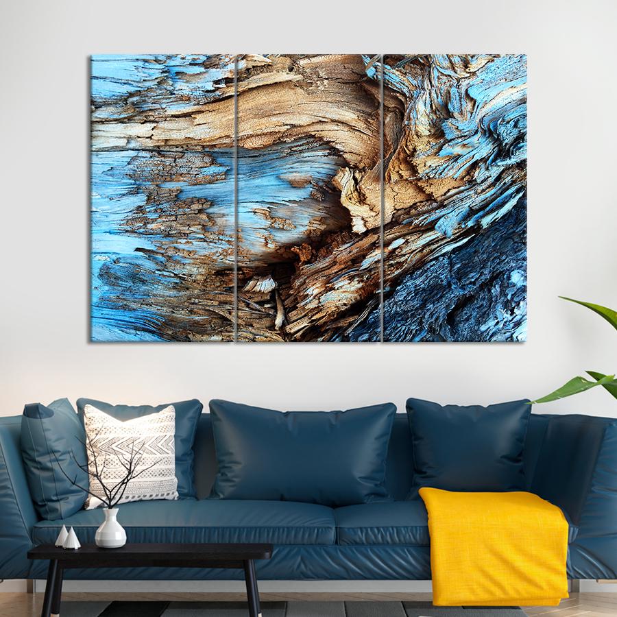 Картина Абстракция Оттенки древесины 156x100 см (A883-3)