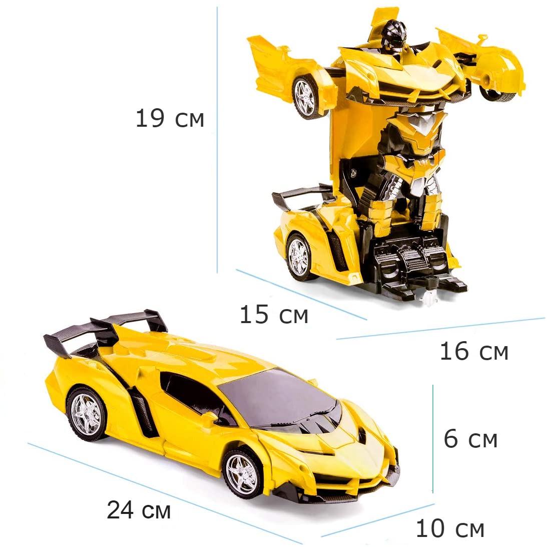 Игрушка машинка-трансформер робот на радиоуправлении (4772436) - фото 2