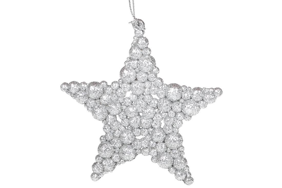 Новогодняя подвеска BonaDi Звезда 9,5 см (788-784)