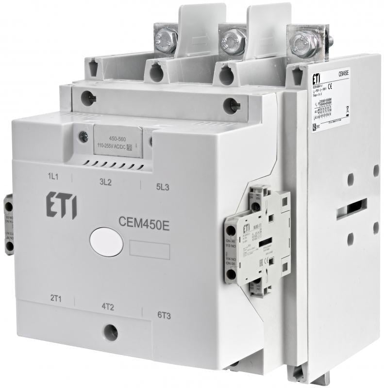 Контактор-пускатель ETI CEM 450E.22 450А 255В 2NO 2NC (4656306)