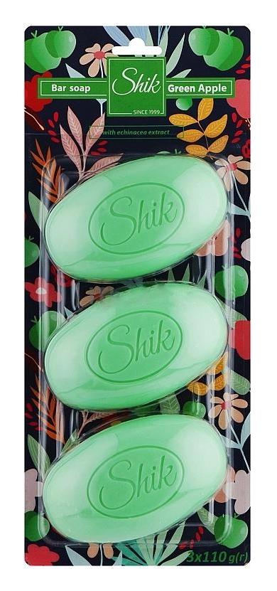 Мыло туалетное твердое Shik Green Apple 3 шт. 110 г (126737)