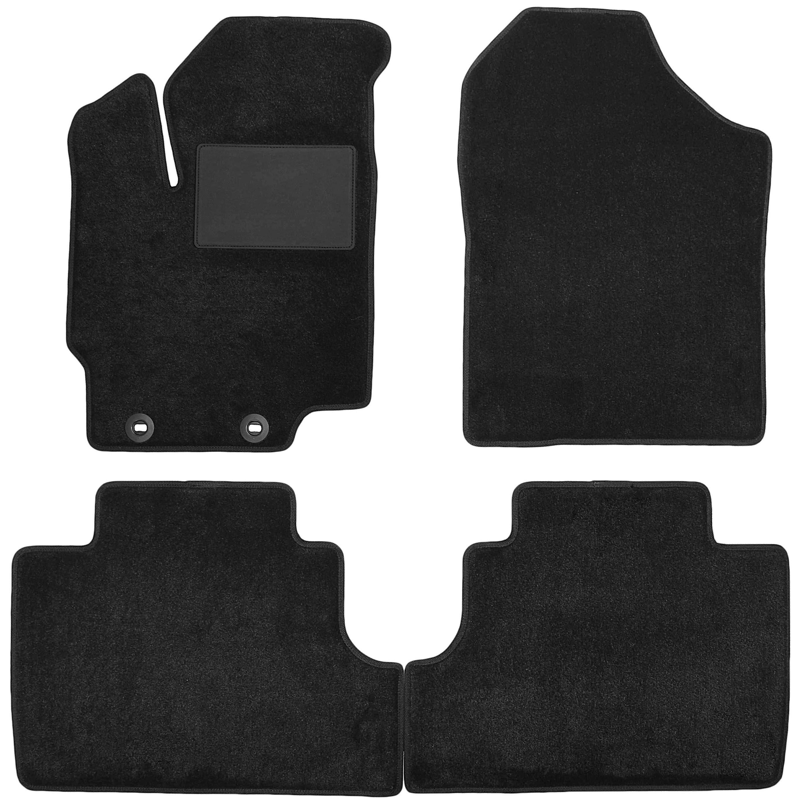 Коврики в салон для Toyota Yaris '11-19 текстильные Черный (165562)