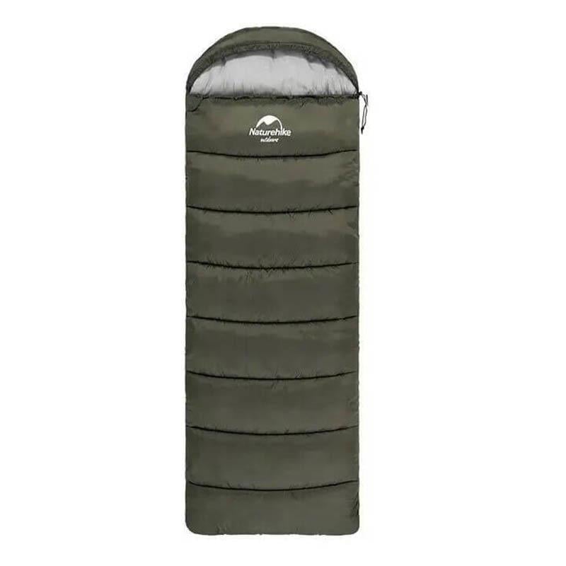 Спальный мешок Naturehike U250 NH20MSD07 6°C правый 220 см Темно-зеленый (6927595767214-R)