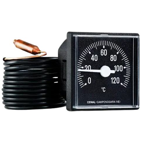 Термометр з виносним датчиком Cewal TQ 52 P 52х52 мм 0-120°С L-1500 мм (28414769)