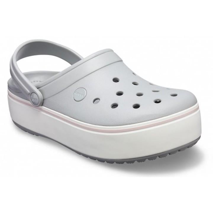 Сабо Crocs Crocband Platform Clog M7-W9 р. 39 Light Grey/Rose - фото 4