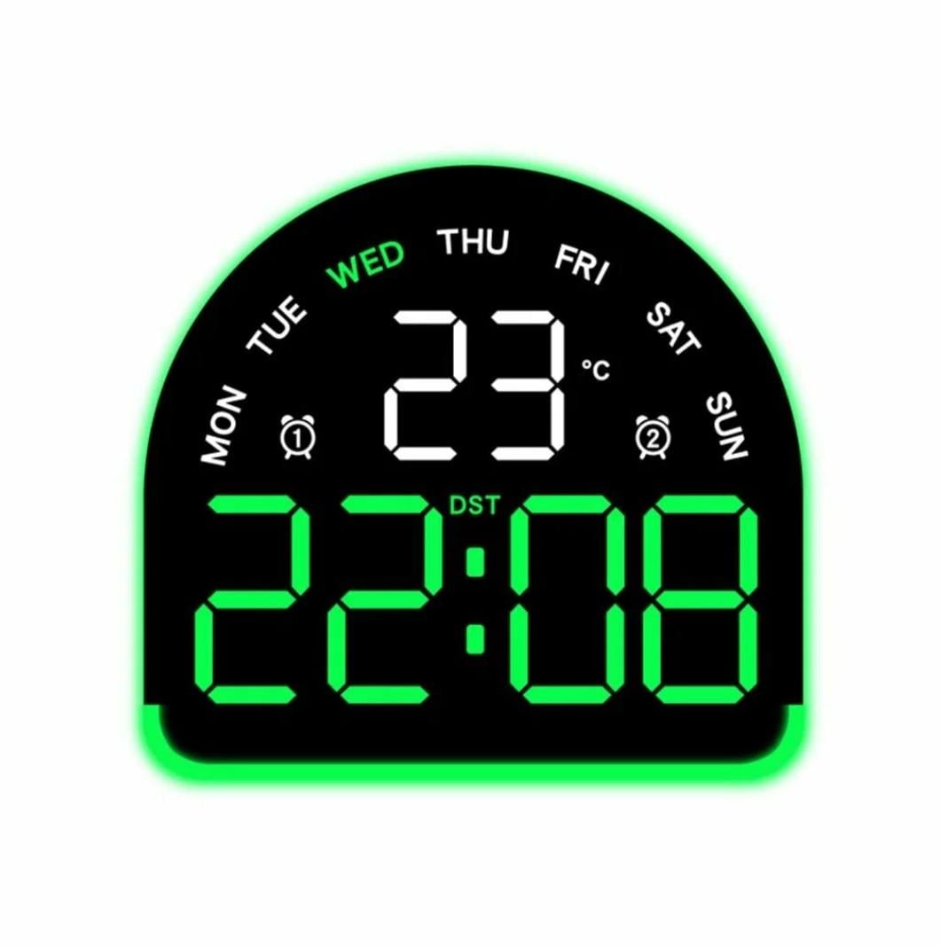 LED-годинник настільний електронний USB/батарейки 5522 подвійний будильник/термометр/календар/підсвітка (33243060)