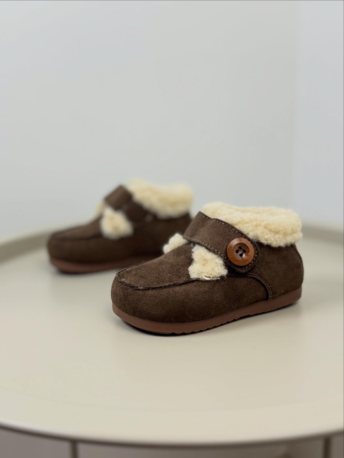 Ботинки детские зимние 1679 р. 24 Коричневый (31221088)