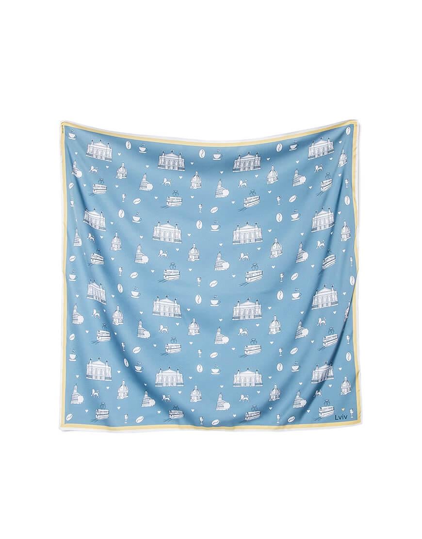 Хустинка Мій Львів жіноча SOFT25 блакитна One size Хустинка Мій Львів жіноча SOFT25 блакитна One size