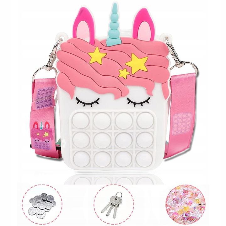 Сумочка Pop It Единорог антистресс Белый (a34b6b27) - фото 2 Сумочка Pop It Единорог антистресс Белый (a34b6b27) - фото 2