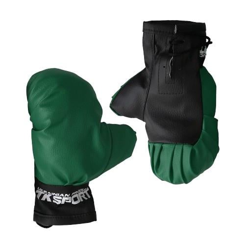 Боксерские перчатки детские TK Sport 6 унций Зеленый (Б-96657)