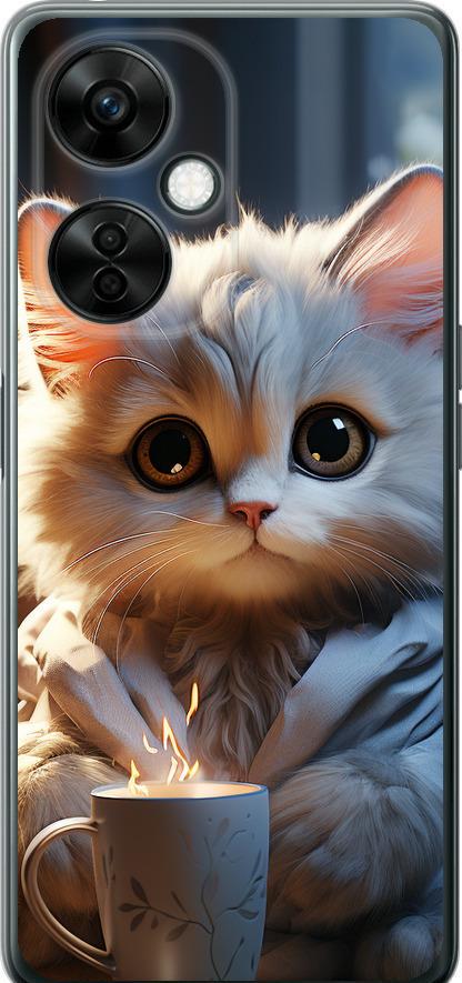 Чехол на OnePlus Nord CE 3 Lite 5G White cat (5646u-3144-42517)