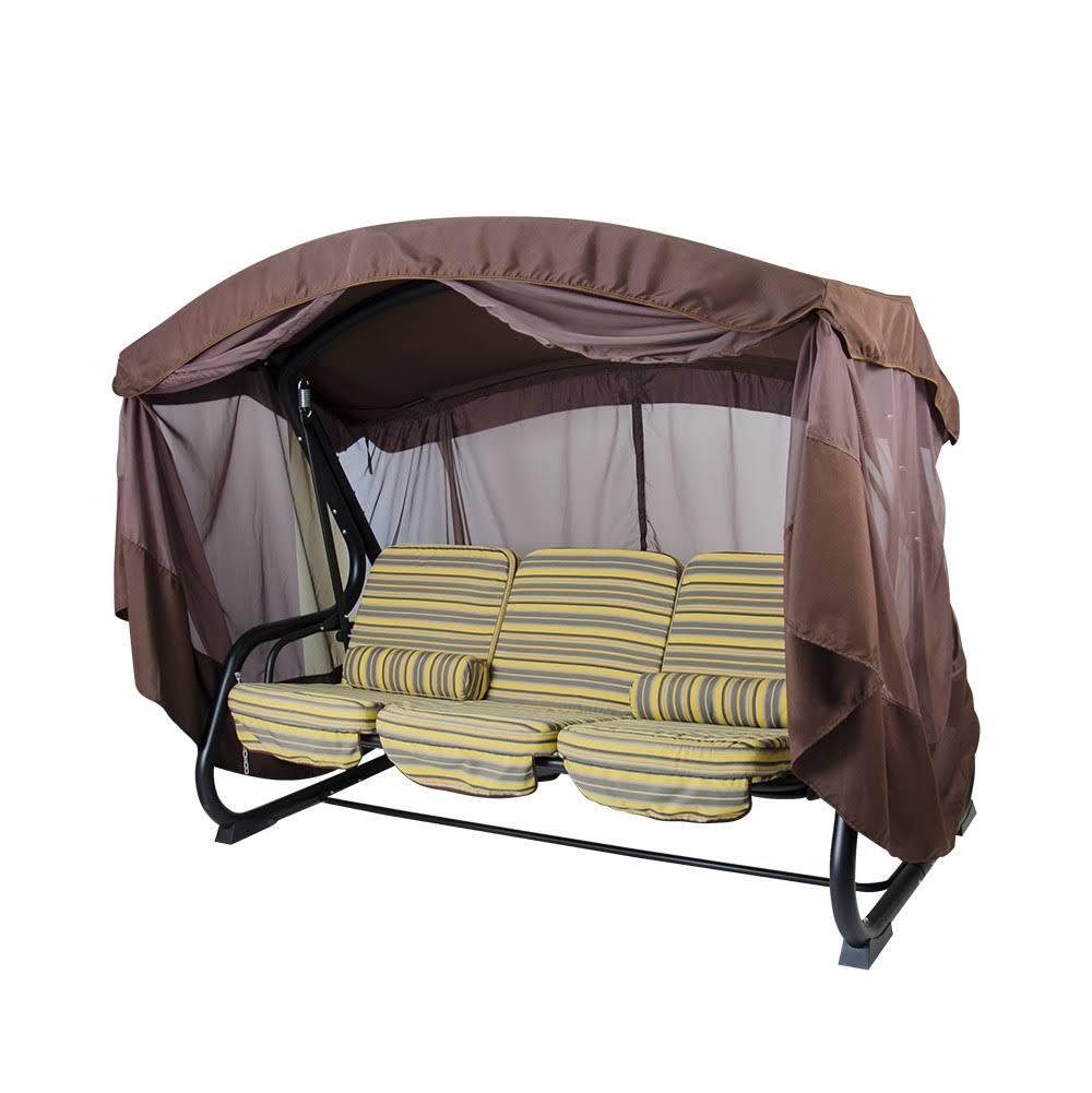 Качели садовые Vitan Кристина Дралон Желтая полоса (00-00034022)