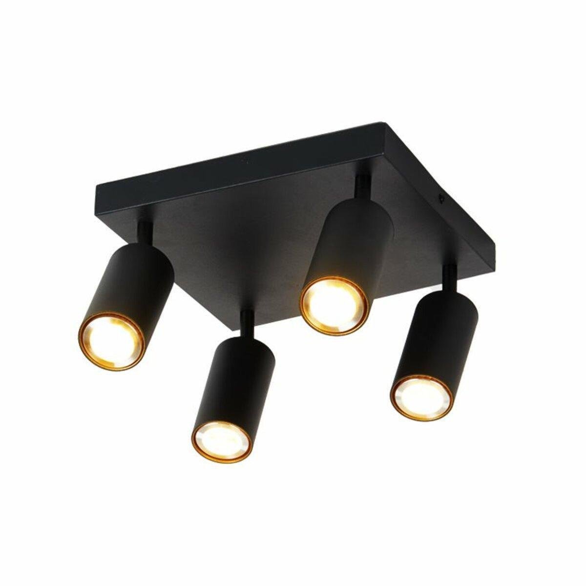 Споты Sirius на четыре плафона под лампу GU10 Черный (INN-23196BK) Споты Sirius на четыре плафона под лампу GU10 Черный (INN-23196BK)