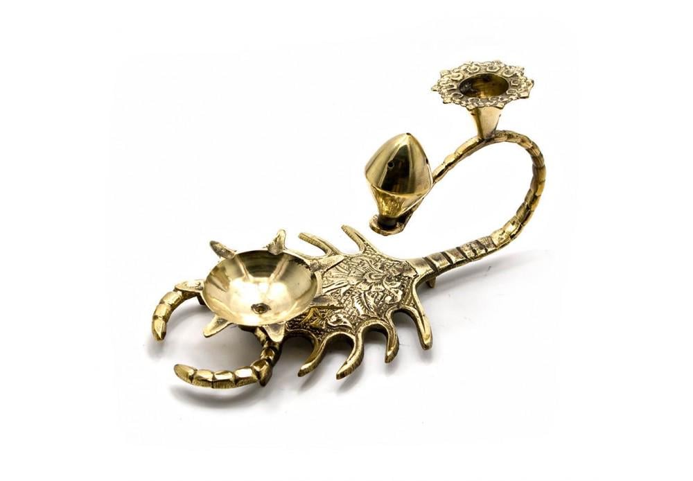 Подсвечник бронзовый Скорпион 19х9,5х9,5 см (25811)