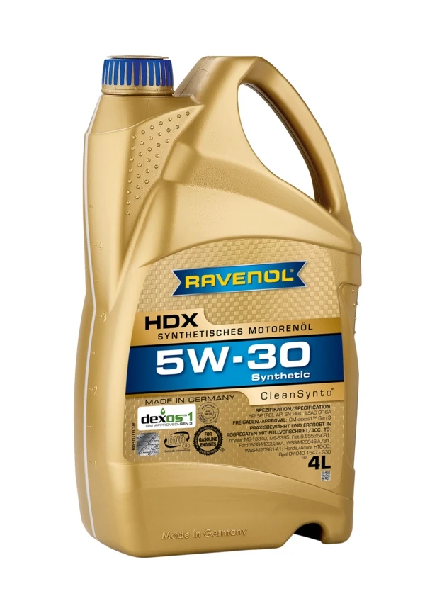 Моторное масло RAVENOL HDX 5W-30 синтетика 4 л (1111125-004)