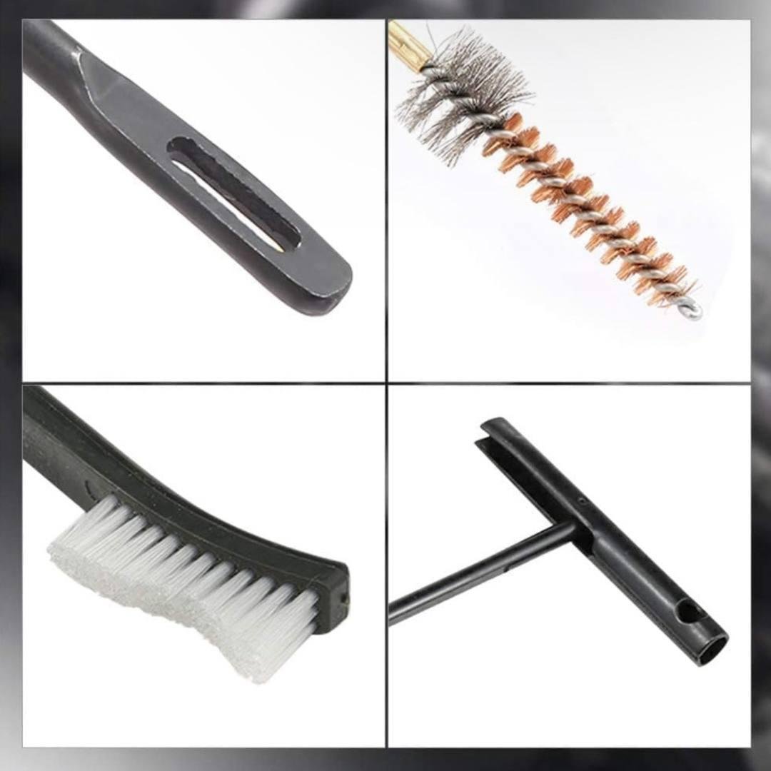 Набір для чищення автомата Mil-Tec калібр 5,56 7,62 зі сталі/латуні/пластику з нейлоновим мішком (2437002579) - фото 9