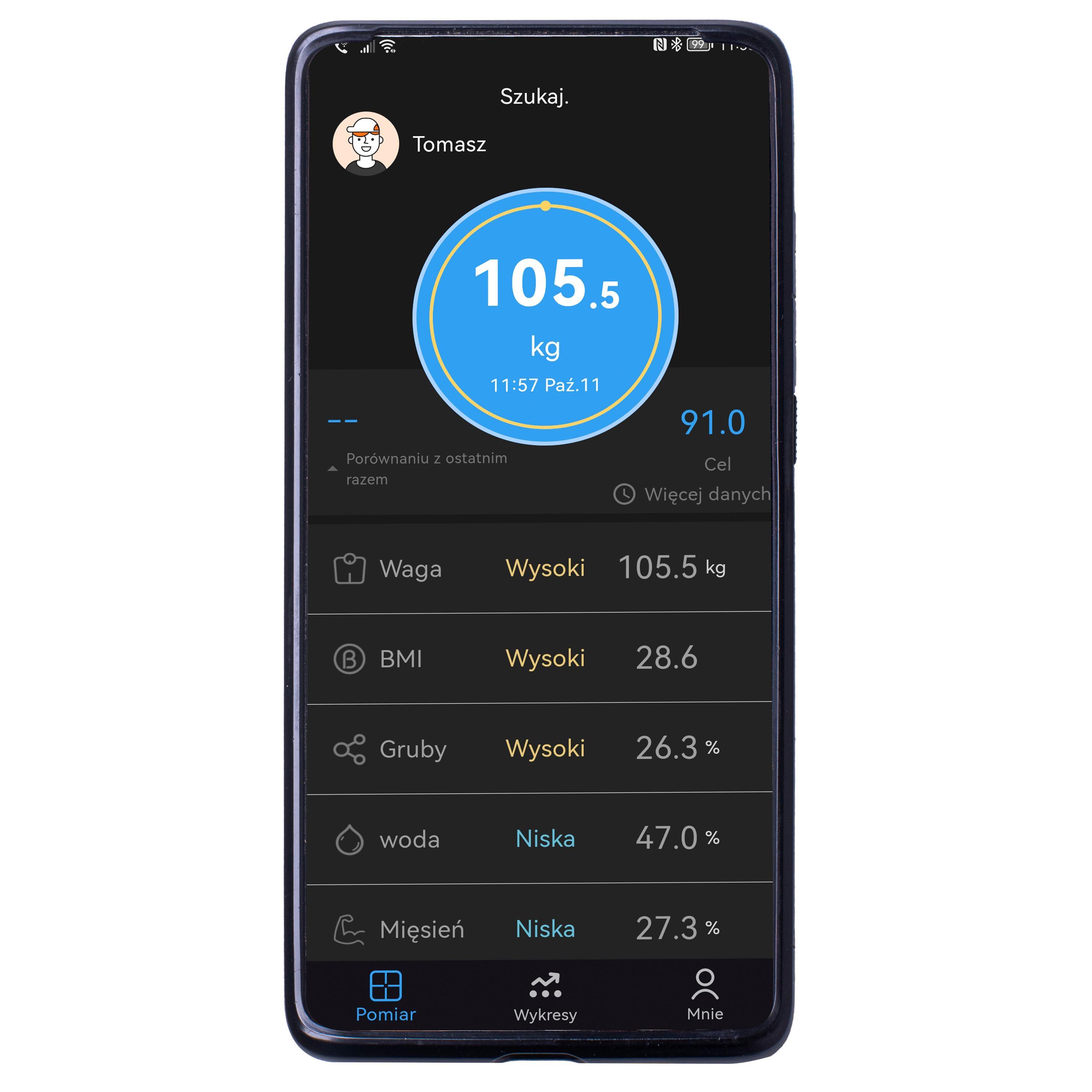 Весы напольные аналитические Adler AD 8187 Smart приложение FitGo White - фото 6