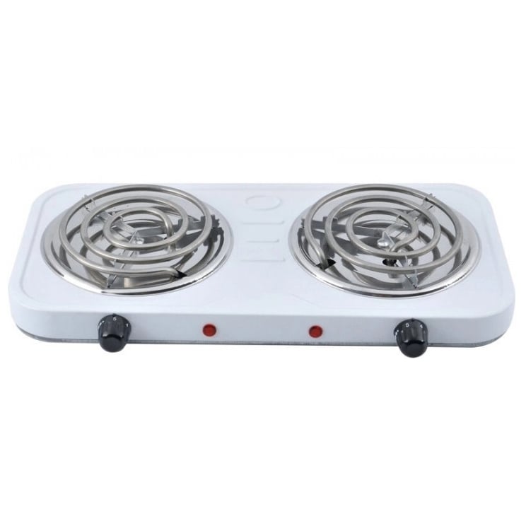 Электроплита Suntera DP-1915 настольная двухконфорочная 2000 Вт White (tf4102)