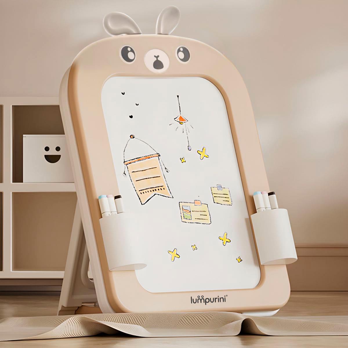 Мольберт детский двухсторонний Lumpurini Missi Vario Comodo со стулом/с конструктором/магнитной доской для рисования (dfd44235) - фото 11