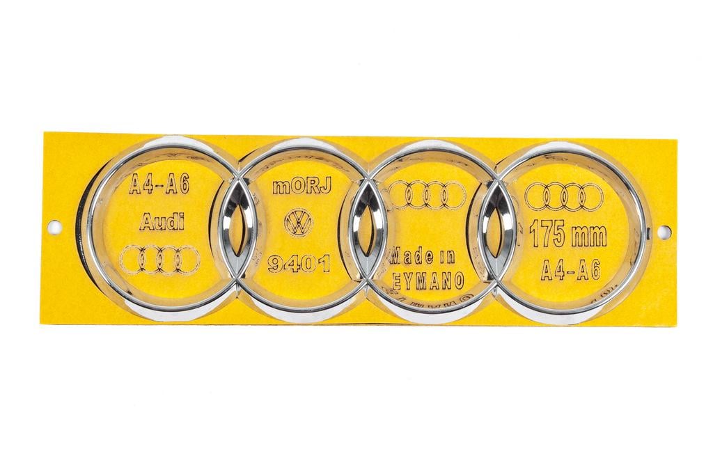 Емблема ABM для Audi abs-пластик Хром