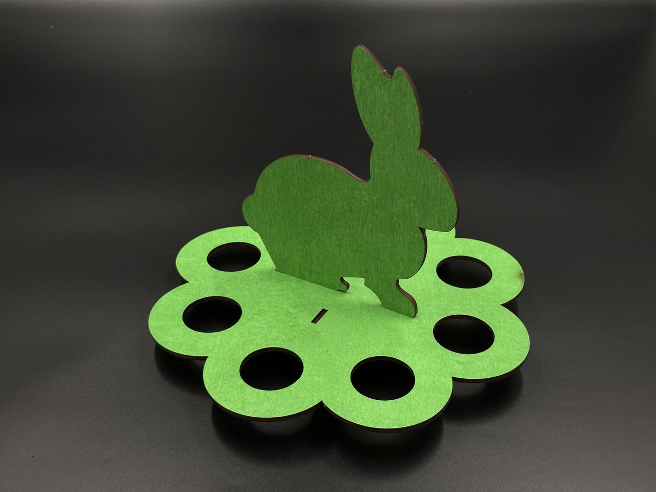 Заготівка для рукоділля дерев'яна підставка під пасхальні яйця під декупаж і розпис 8 шт. Зелений (X-503) - фото 2 Заготівка для рукоділля дерев'яна підставка під пасхальні яйця під декупаж і розпис 8 шт. Зелений (X-503) - фото 2