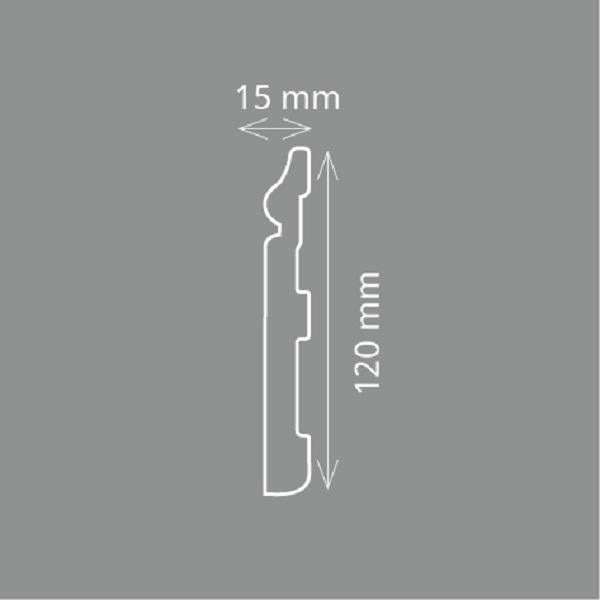 Плинтус Sachex GmbH CF-12 120х15х2000 мм дюрополимер - фото 3 Плинтус Sachex GmbH CF-12 120х15х2000 мм дюрополимер - фото 3