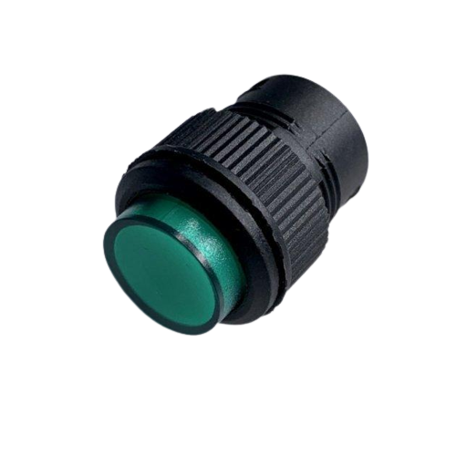 Кнопка Lemanso LSW13 ON-OFF/R16-503AD кругла з LED підсвічуванням Зелений