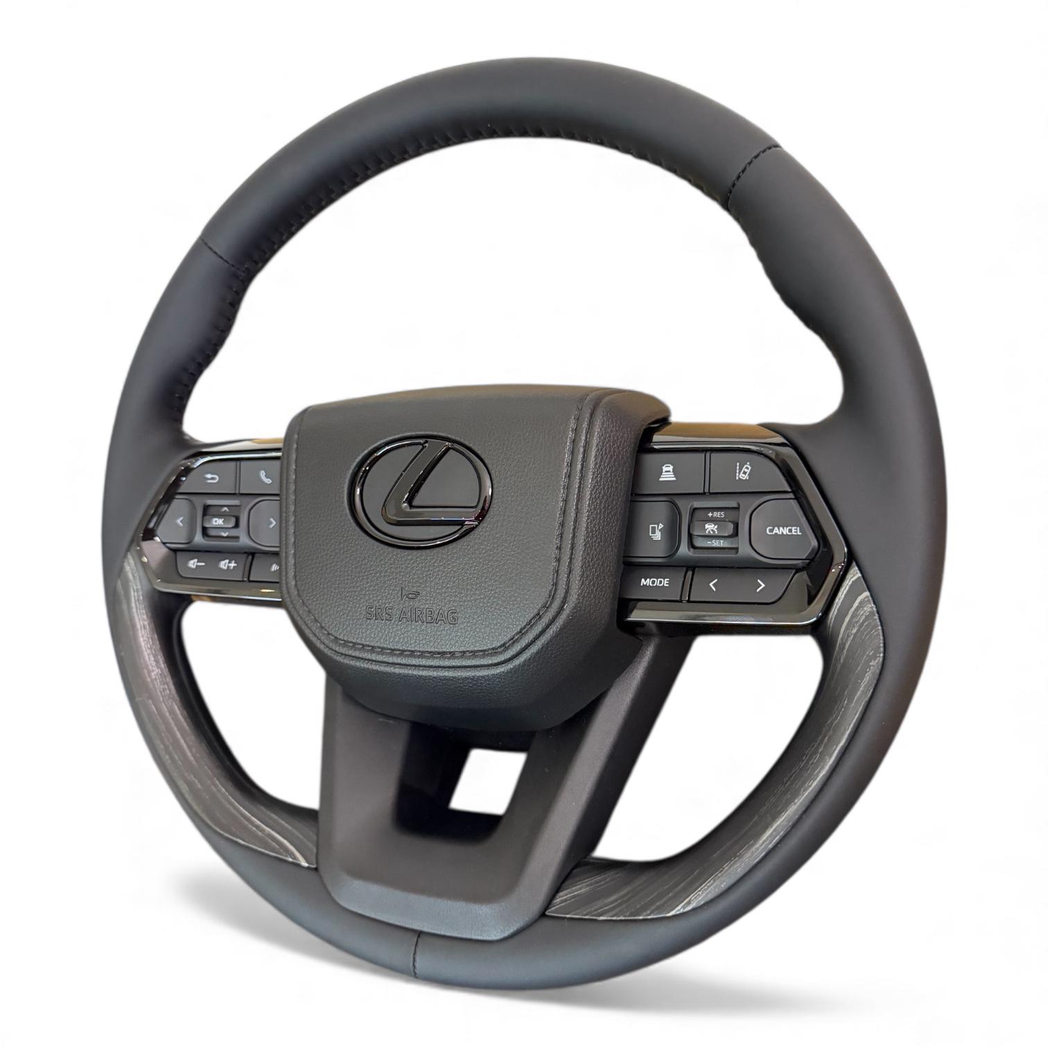 Руль для Lexus LX470/GX470 черный логотип в сборе Дерево (31163134)