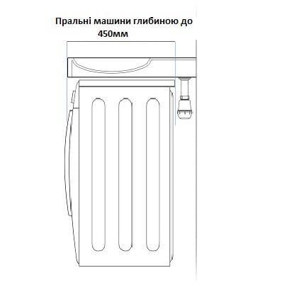 Умивальник на пральну машину акриловий Redokss San DEYMOS 60х55 см - фото 7 Умивальник на пральну машину акриловий Redokss San DEYMOS 60х55 см - фото 7