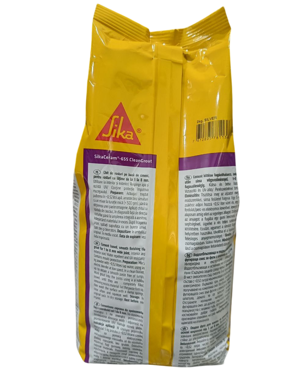 Затирка цементна Sikaceram-655 2 кг Сріблястий (701045) - фото 4 Затирка цементна Sikaceram-655 2 кг Сріблястий (701045) - фото 4