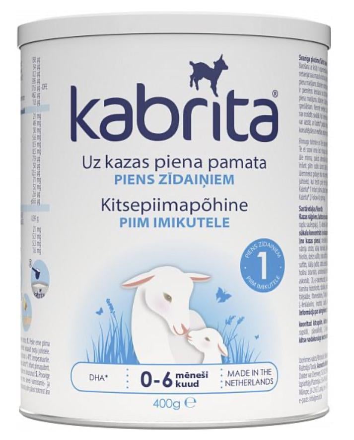 Смесь сухая на козьем молоке Kabrita 1 от 0 до 6 месяцев 400 г (8716677008660)