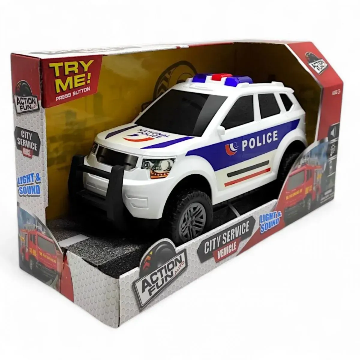 Игрушечная машинка инерционная Полицейская 38,5 см Белый (150-98-DHTFC10364)