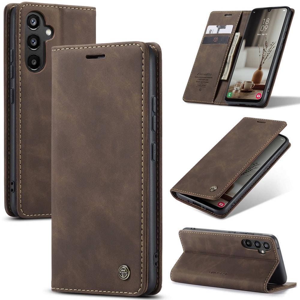 Чехол книжка с магнитом Samsung Galaxy A34 A346 CaseMe Dark Brown (32840-05)