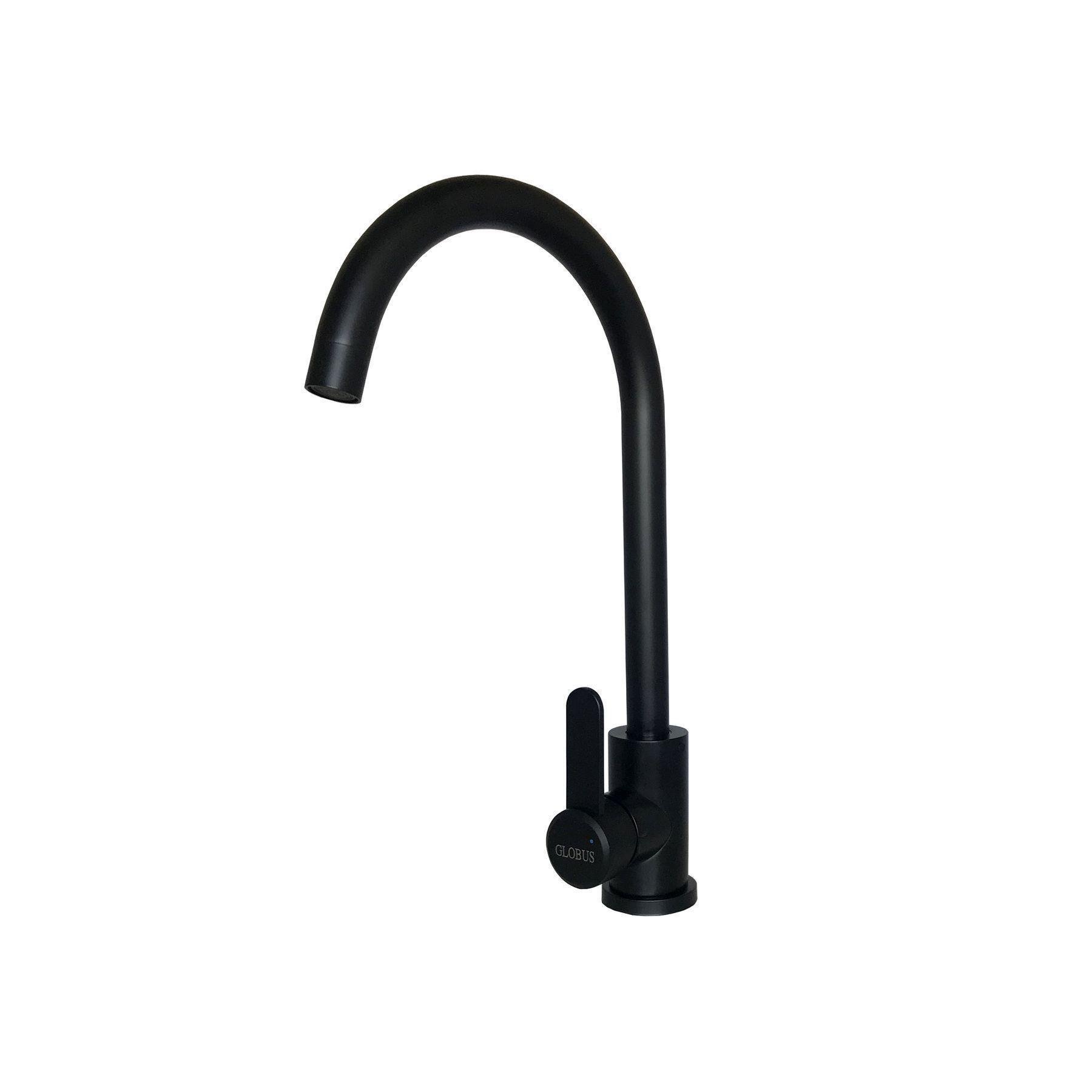 Кран на кухню Globus Lux Черный матовый (17536) Кран на кухню Globus Lux Черный матовый (17536)