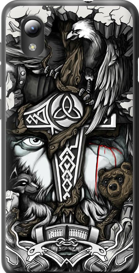 Чехол на ZTE Blade A3 2019 Тату Викинг (4098u-2462-42517)