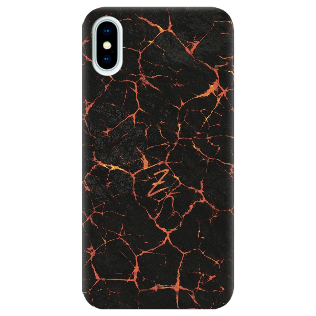 Силиконовый чехол Zorrov для Apple iPhone X - Lava (10290050153033648)