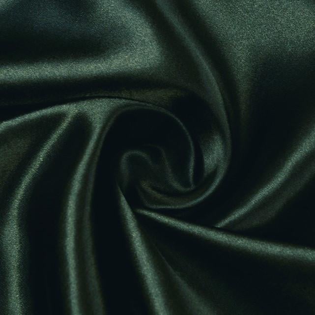 Тканина атлас LuxFabric 115 г/м² 1,5 м 1 м Зелений темний (ТП1501а44)