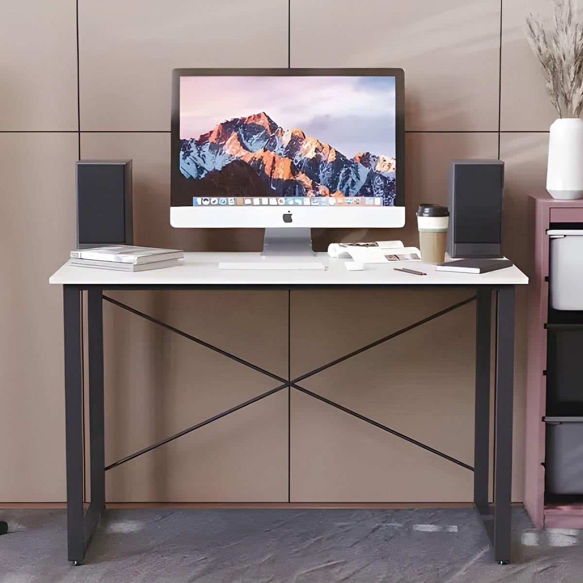 Стол компьютерный Ferrum-decor Дейв ДСП 16 мм 75x100x70 см Черный/Дуб Сонома (FRD-101994)