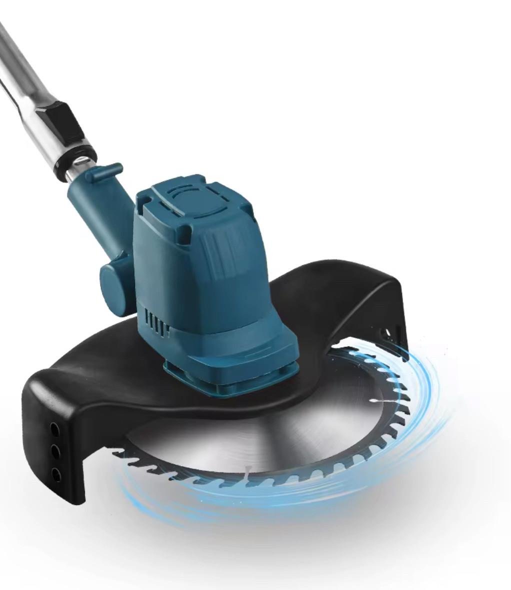 Тример акумуляторний на колесах із телескопічною ручкою 1800W бездротовий Акб із волосінню й ножем - фото 5 Тример акумуляторний на колесах із телескопічною ручкою 1800W бездротовий Акб із волосінню й ножем - фото 5